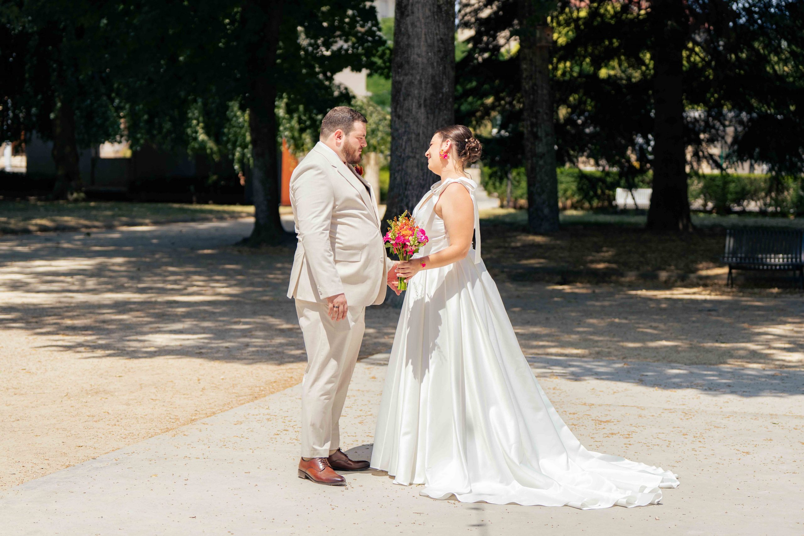 Premier regard des mariés, Karine et Valentin